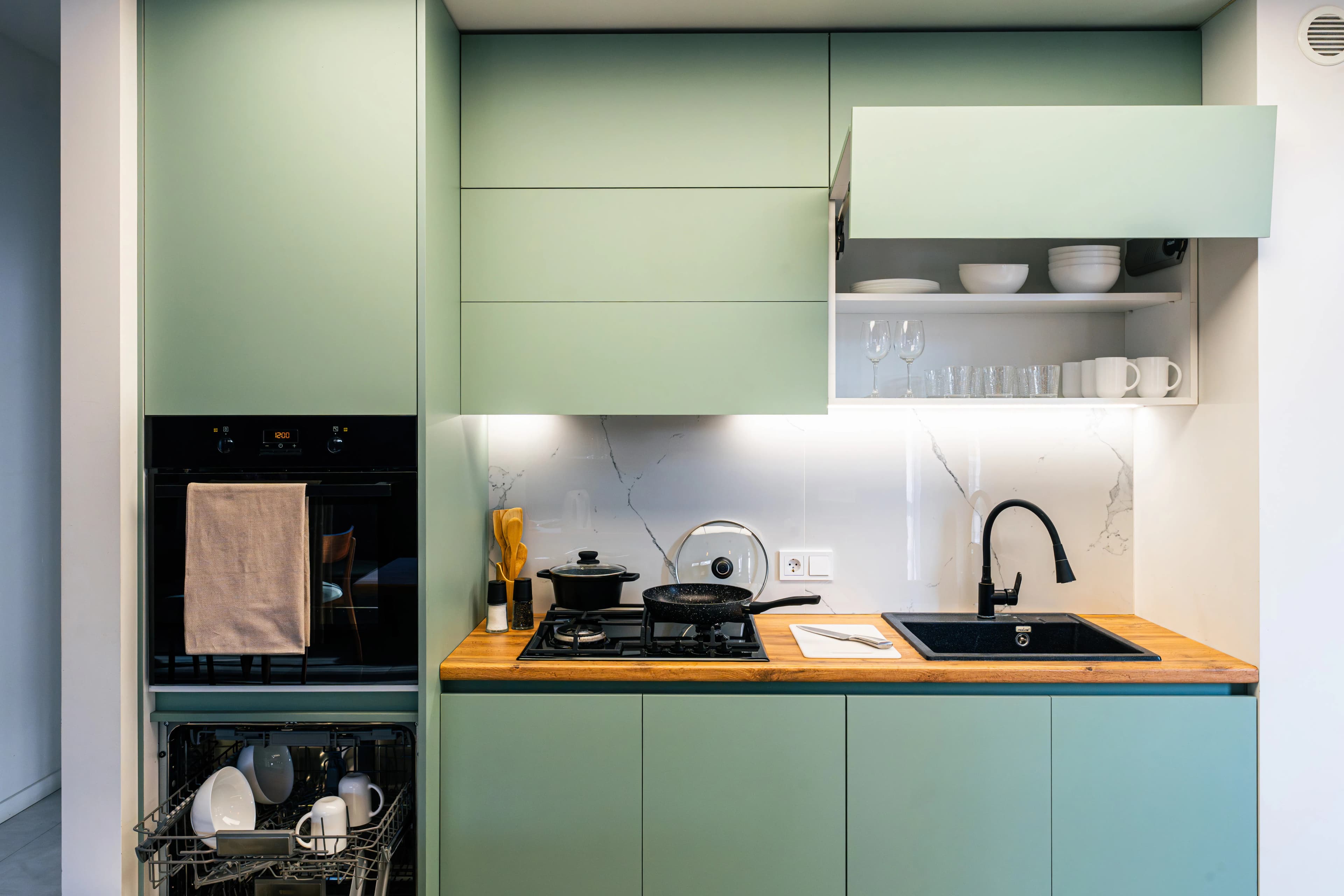 Kitchen with utensils